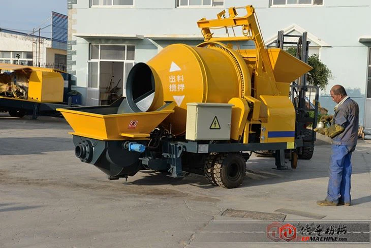 Electric Concrete Mixer With Pump